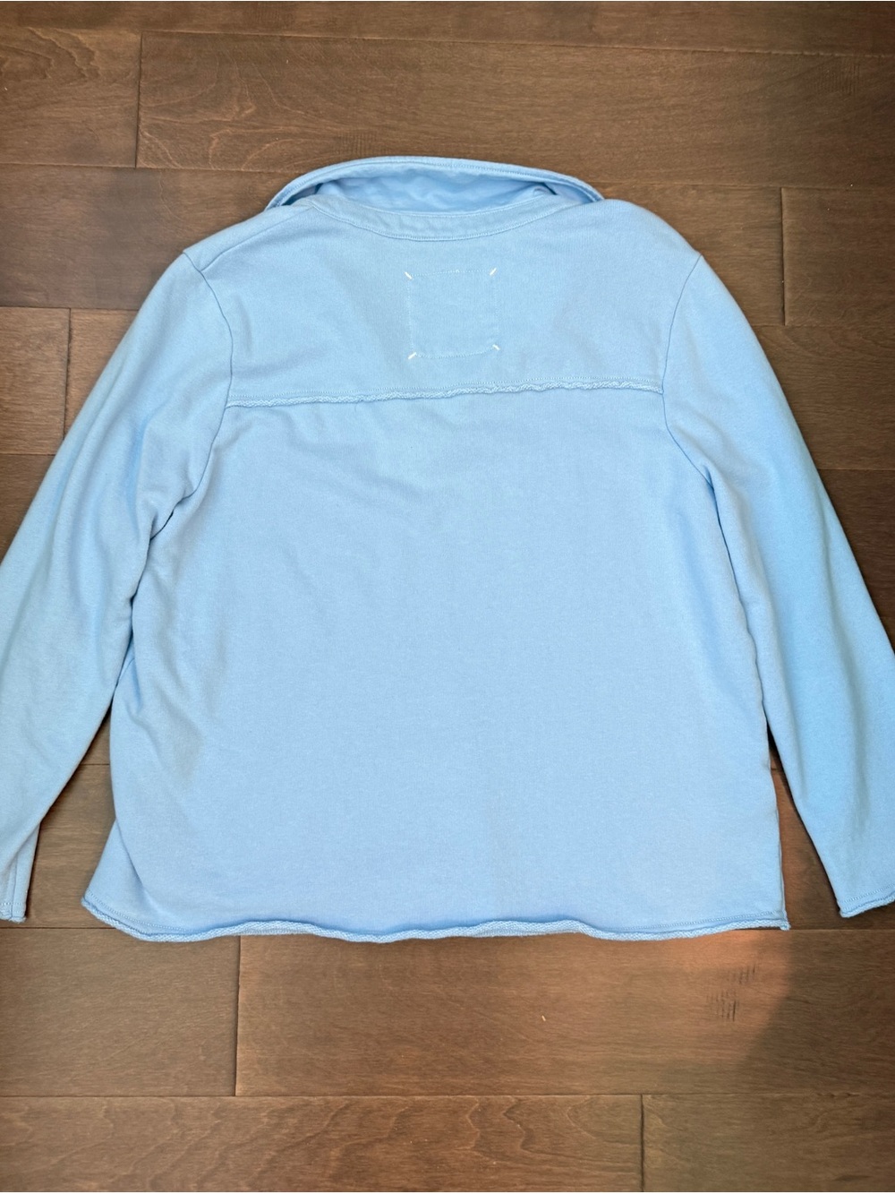 Tommy Bahama Marina Del Mar Light Blue Long-Sleeve Cotton Pullover NWOT Large - Picture 3 of 8